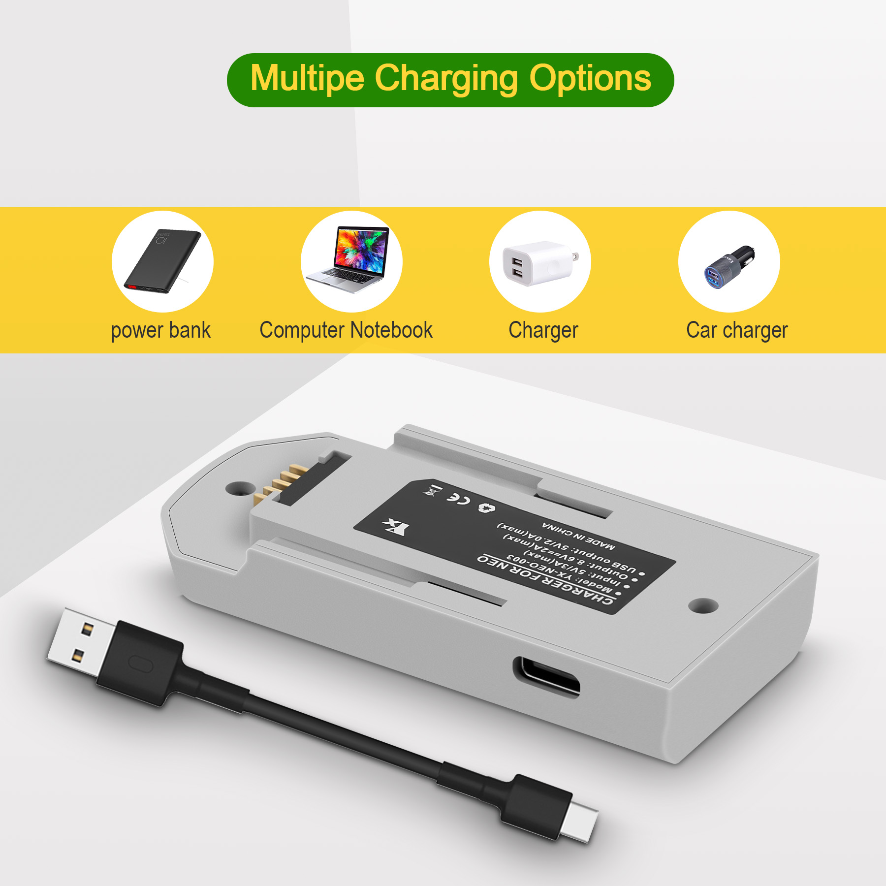 Bidirectional USB Battery Char - огляд і ціна Drone Battery Adapter